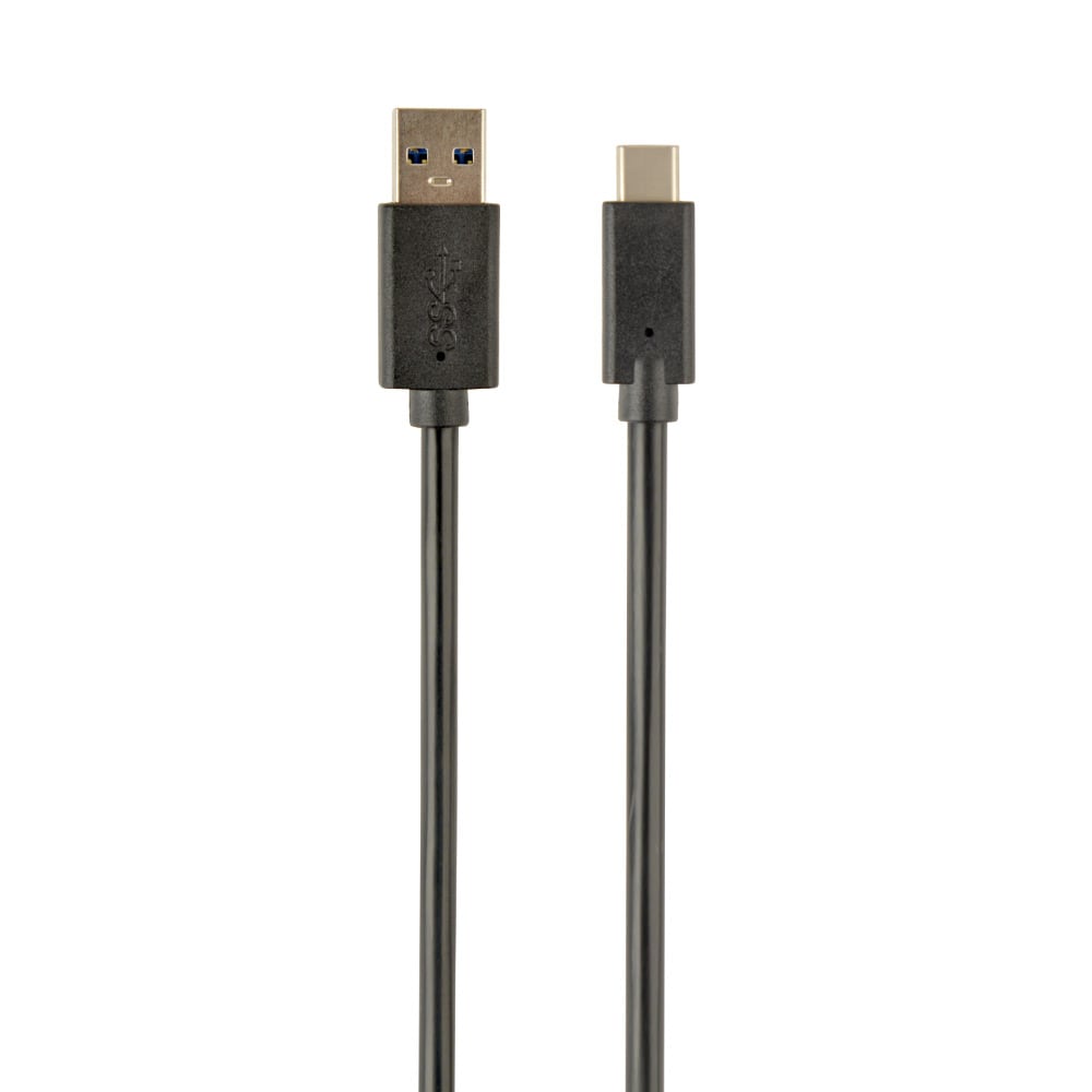 USB-kabel - USB til USB-C 1,8m - Sort