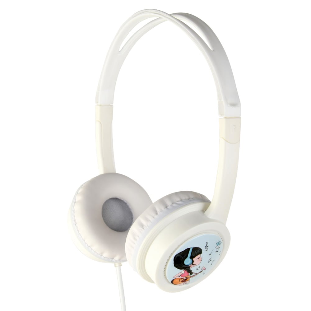 Hovedtelefoner til børn med decibelbegrænser - Hvid