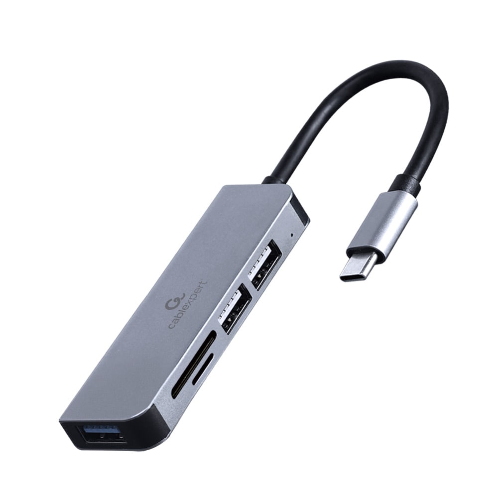USB Hub - USB-C til 1xUSB 3.1 2xUSB 2.0 + Hukommelseskortlæser