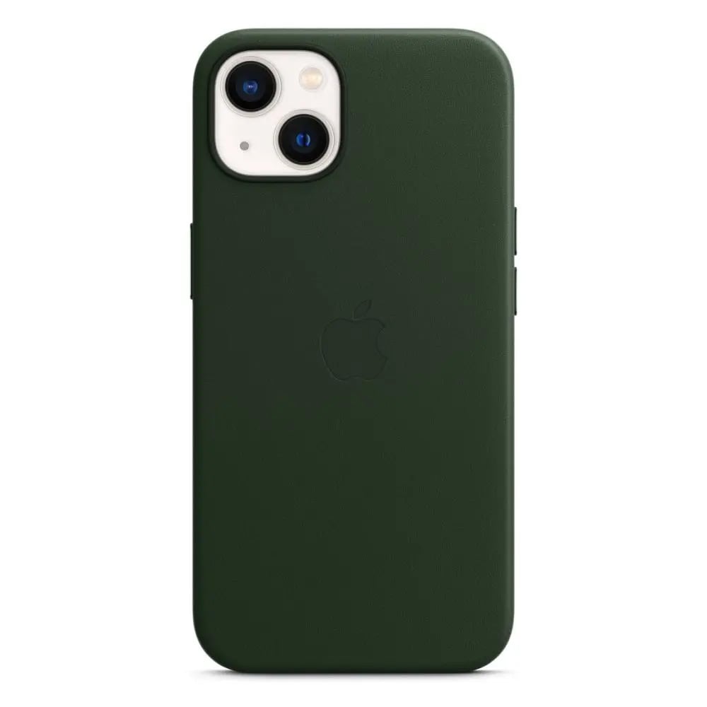 Apple læderetui med MagSafe MM173ZM/A til iPhone 13 - Sequoia Green