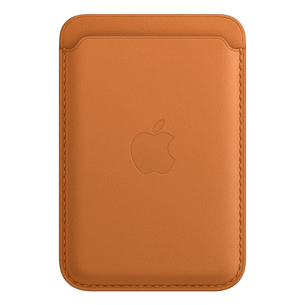 Apple Læder pung med Magsafe MM0Q3ZM/A til iPhone - Gyldenbrun