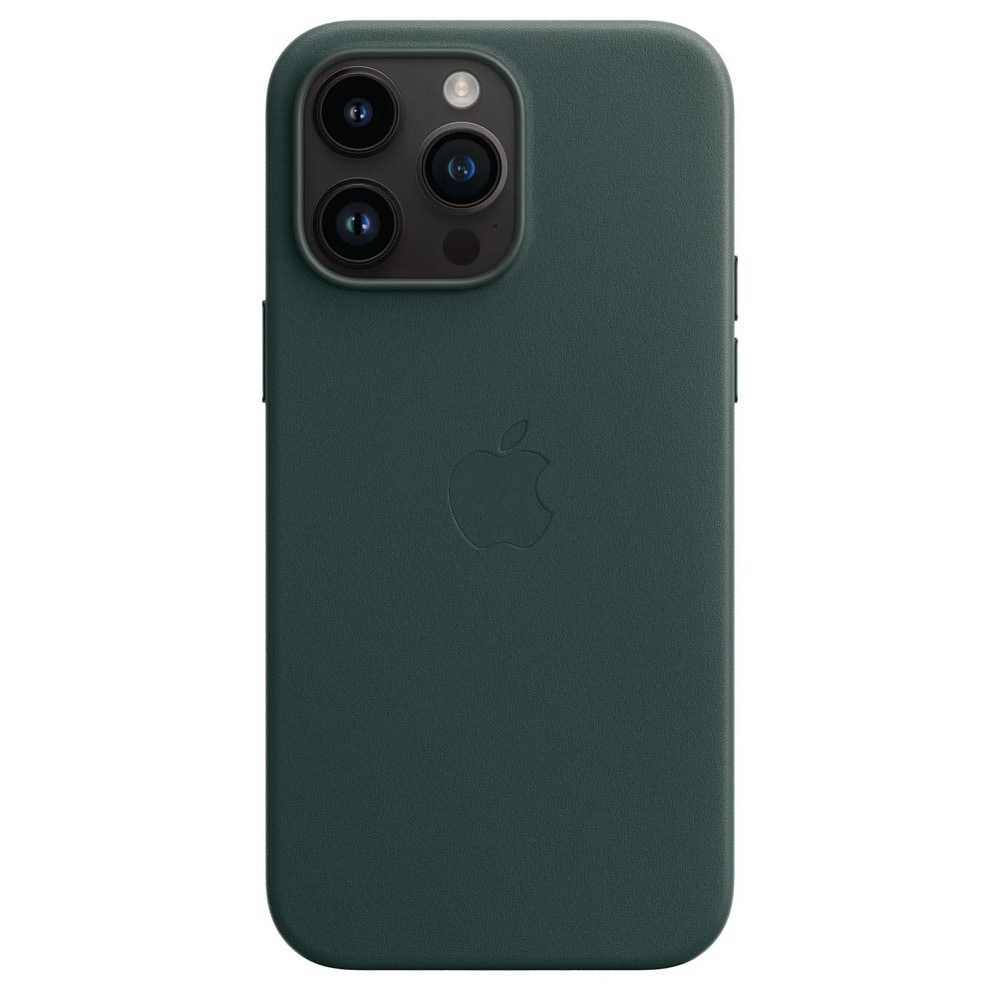 Apple Læder taske med MagSafe MPP53ZM/A til iPhone 14 - Skovgrøn