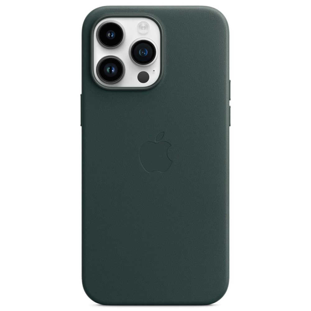 Apple Læder taske med MagSafe MPPN3ZM/A til iPhone 14 Pro Max - Skovgrøn