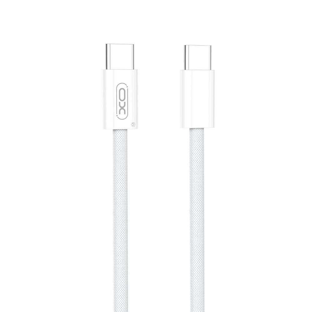 XO USB-C Kabel USB-C til USB-C 60W 1m - Hvid