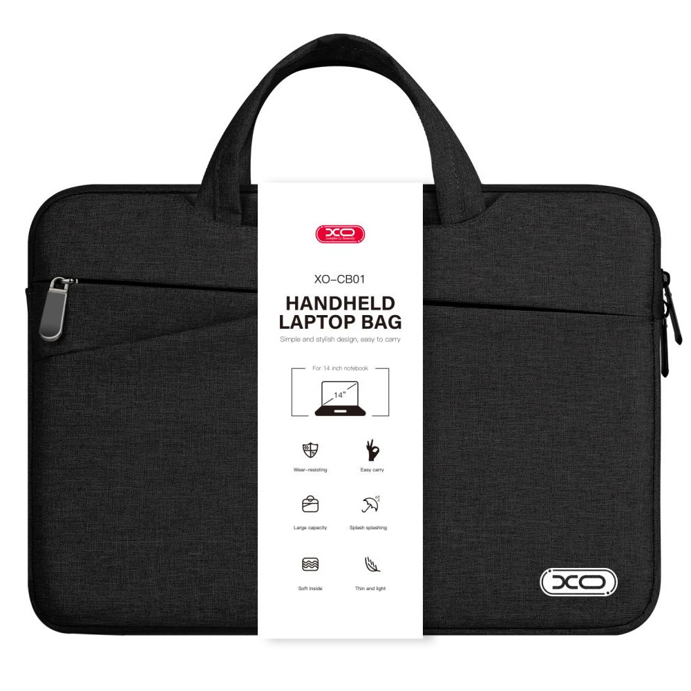 XO Laptoptaske 14 tommer - Sort