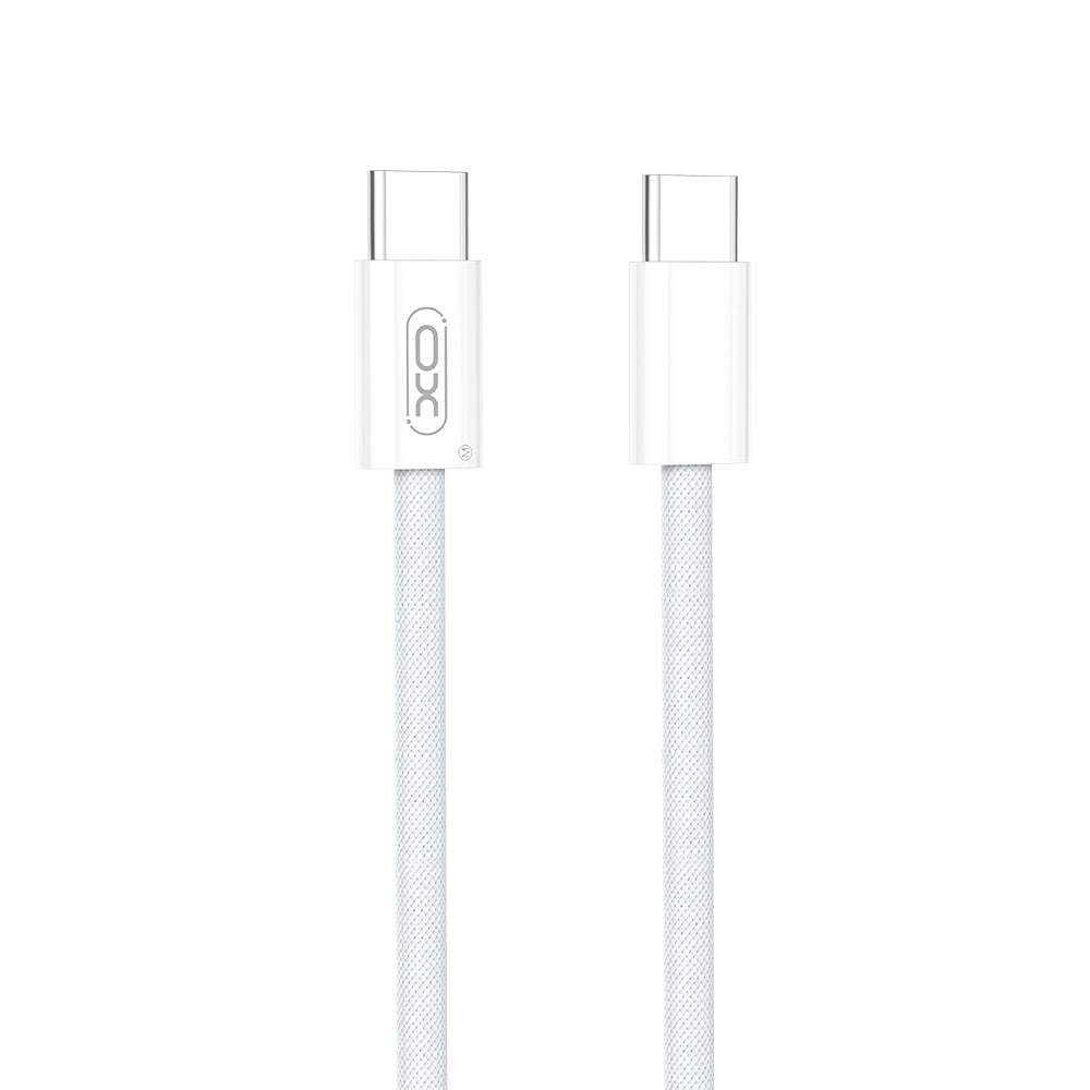 XO USB-C Kabel USB-C til USB-C 60W 1,5m - Hvid