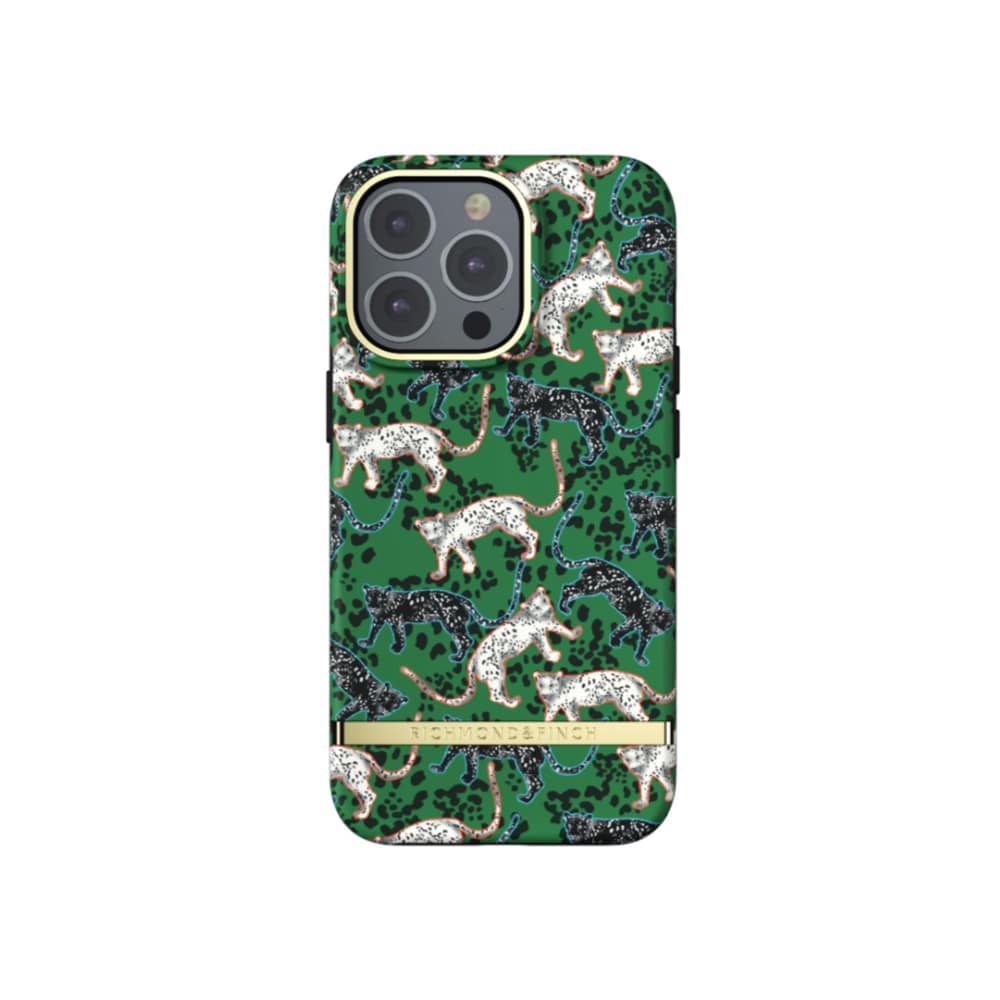 Richmond & Finch Freedom-etui til iPhone 13 Pro - grøn leopard