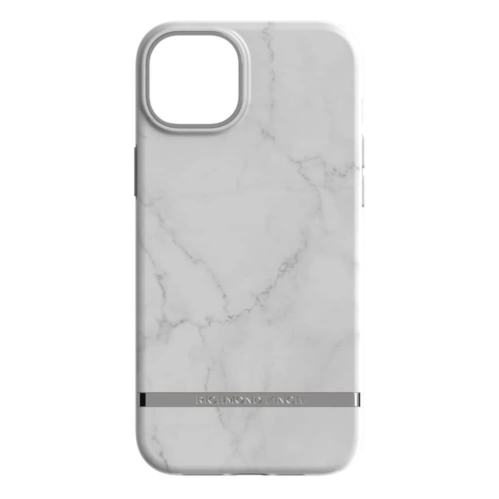 Richmond & Finch bagcover til iPhone 14 Plus - hvid marmor