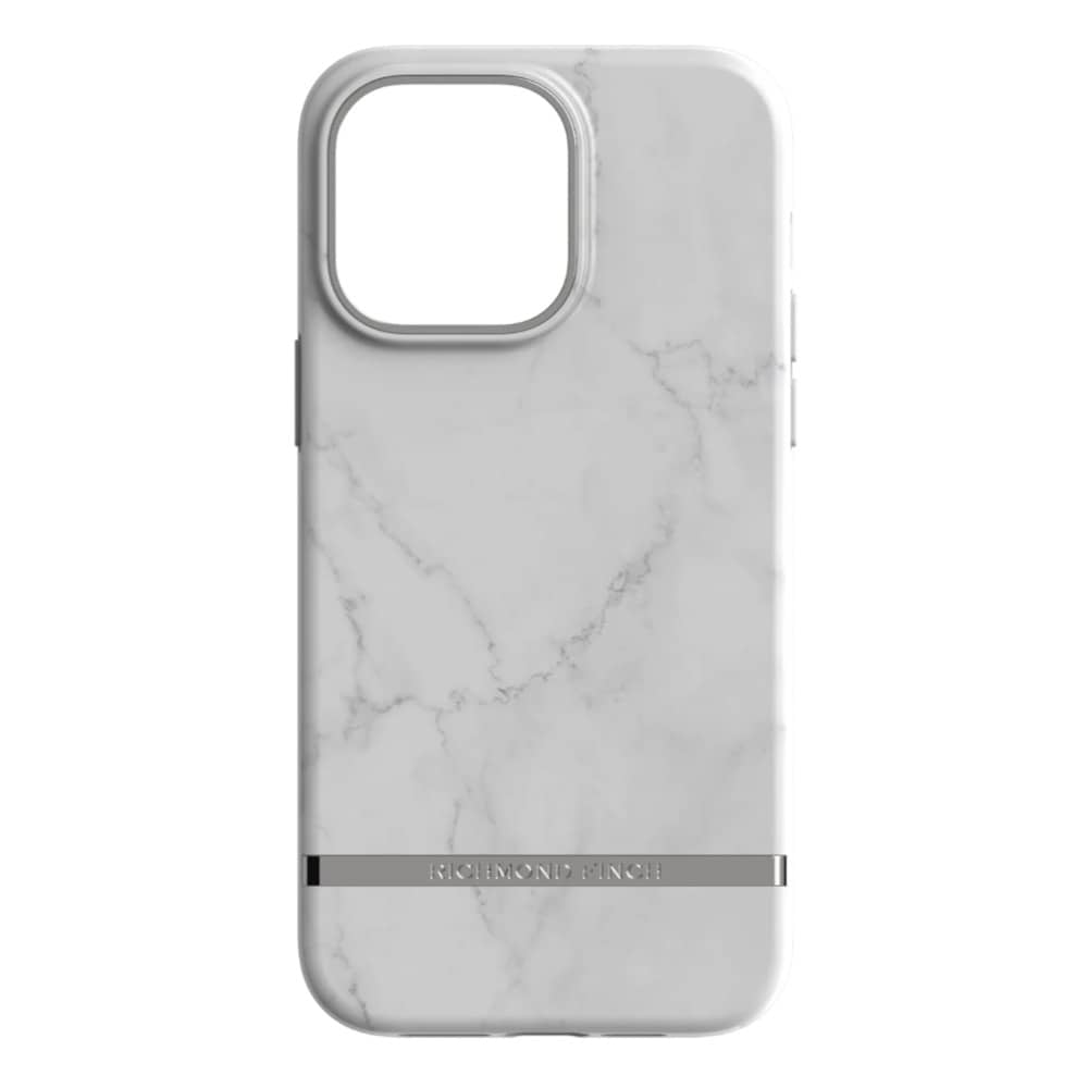 Richmond & Finch bagcover til iPhone 14 Pro Max - hvid marmor