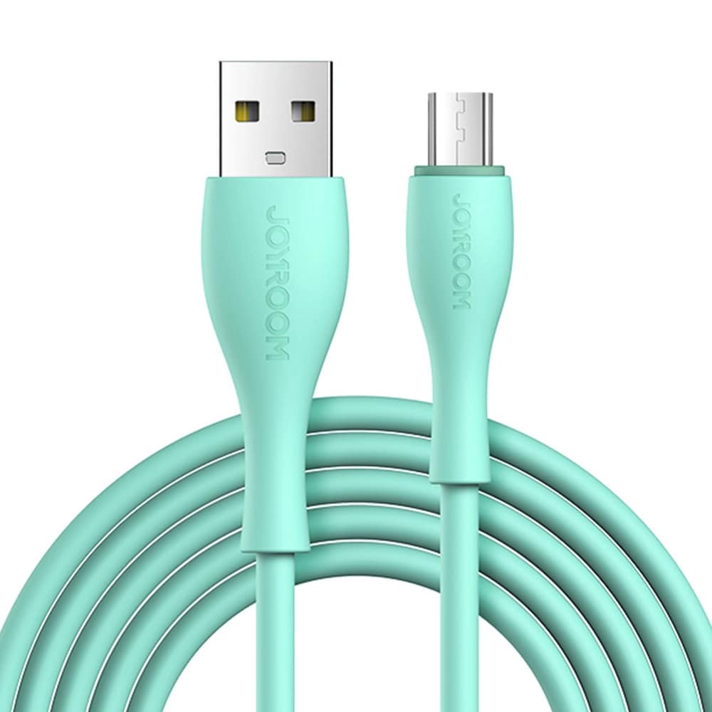 Joyroom USB-kabel USB til MicroUSB 3A 2m - Grøn