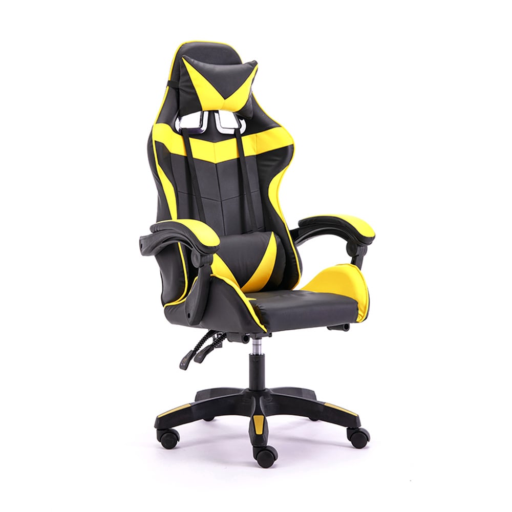 United Gaming Chair i Sort og Gul – Komfort og Stil til Gamere