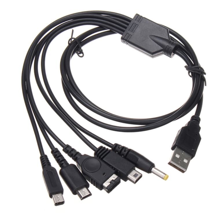 5i1 USB-kabel til Nintendo Wii U / 3DSXL / 3DS