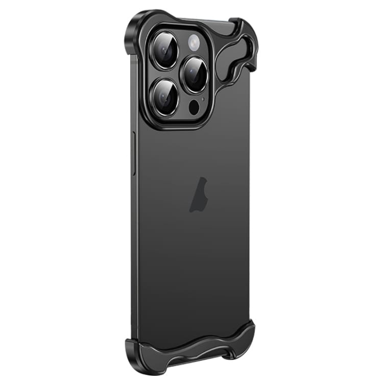 Metalhjørnebeskytter til iPhone 14 Pro - Sort