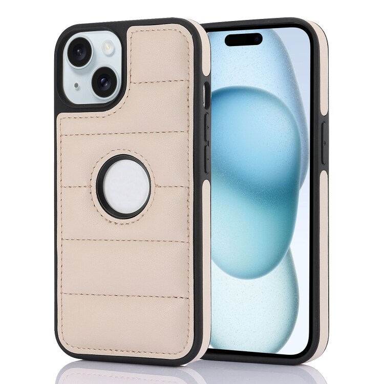 Bagcover til iPhone 15 Plus - Sort/Aprikos