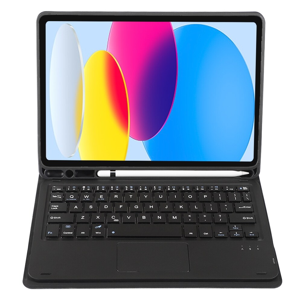 Tastaturetui med stativ til iPad 10-Gen 10.9 2022 - Sort