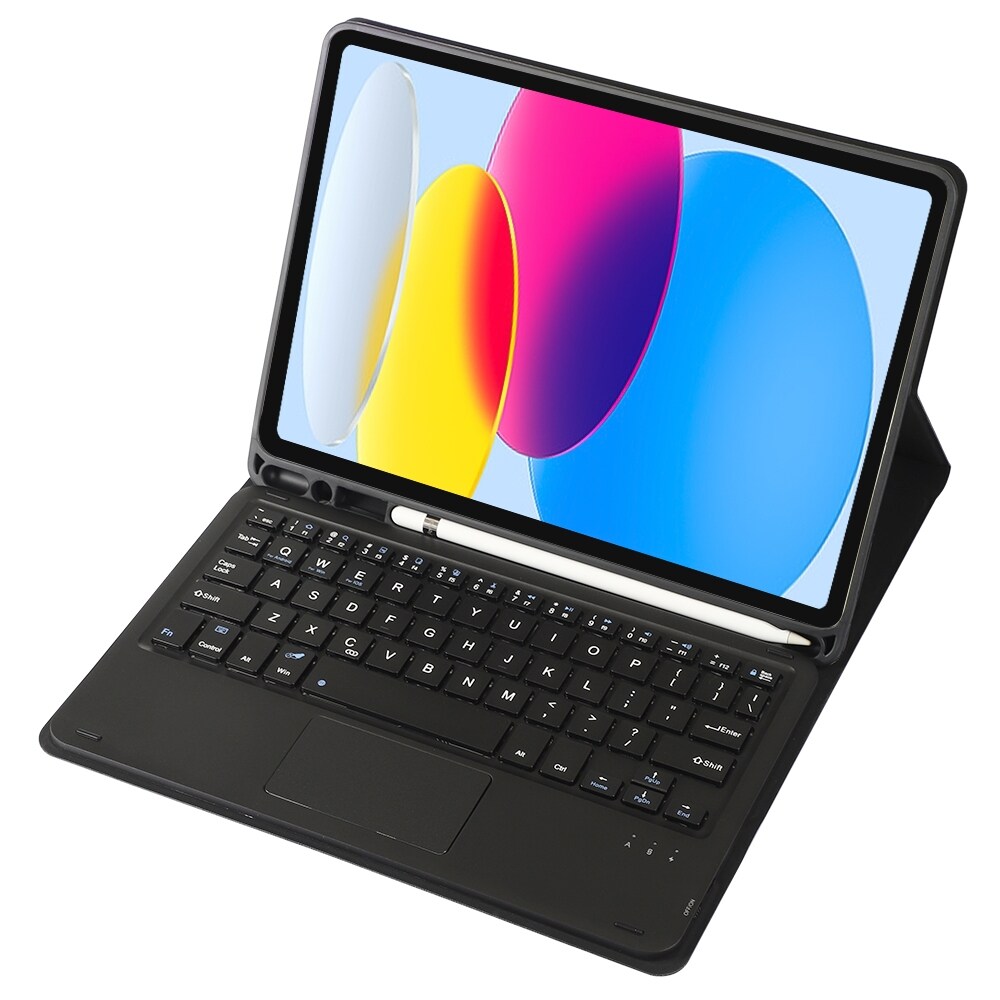 Tastaturetui med stativ til iPad 10-Gen 10.9 2022 - Sort