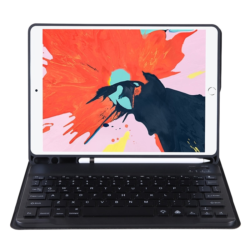 Tastaturetui med stativ til iPad 9.7 / iPad Pro 9.7 / iPad Air 2 / Air (2018 & 2017) - Sort