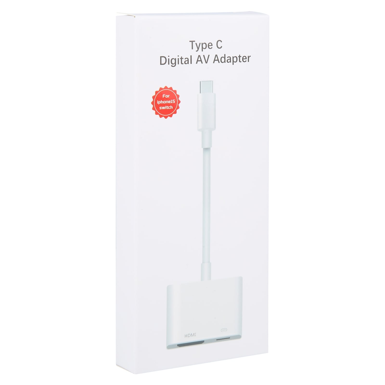 USB-adapter: USB-C til HDMI + USB-C med høj opløsning