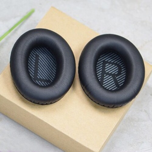 Bløde ørepuder til Bose QC2 / QC15 / AE2 / QC25 / QC35 - Sort