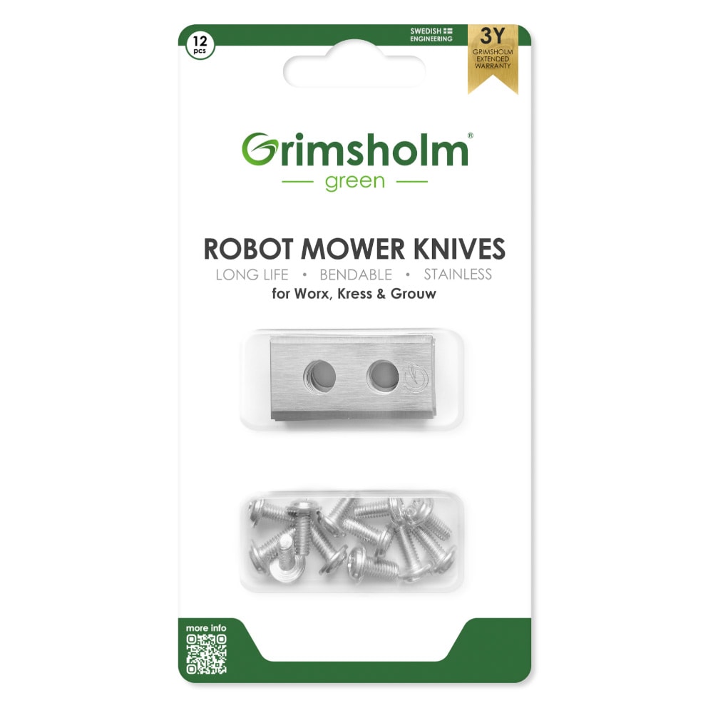Knive til Worx / Kress / Grouw robotplæneklippere 12-pak