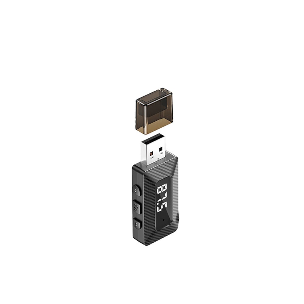 FM-sender med USB og hukommelseskortlæser til bilen