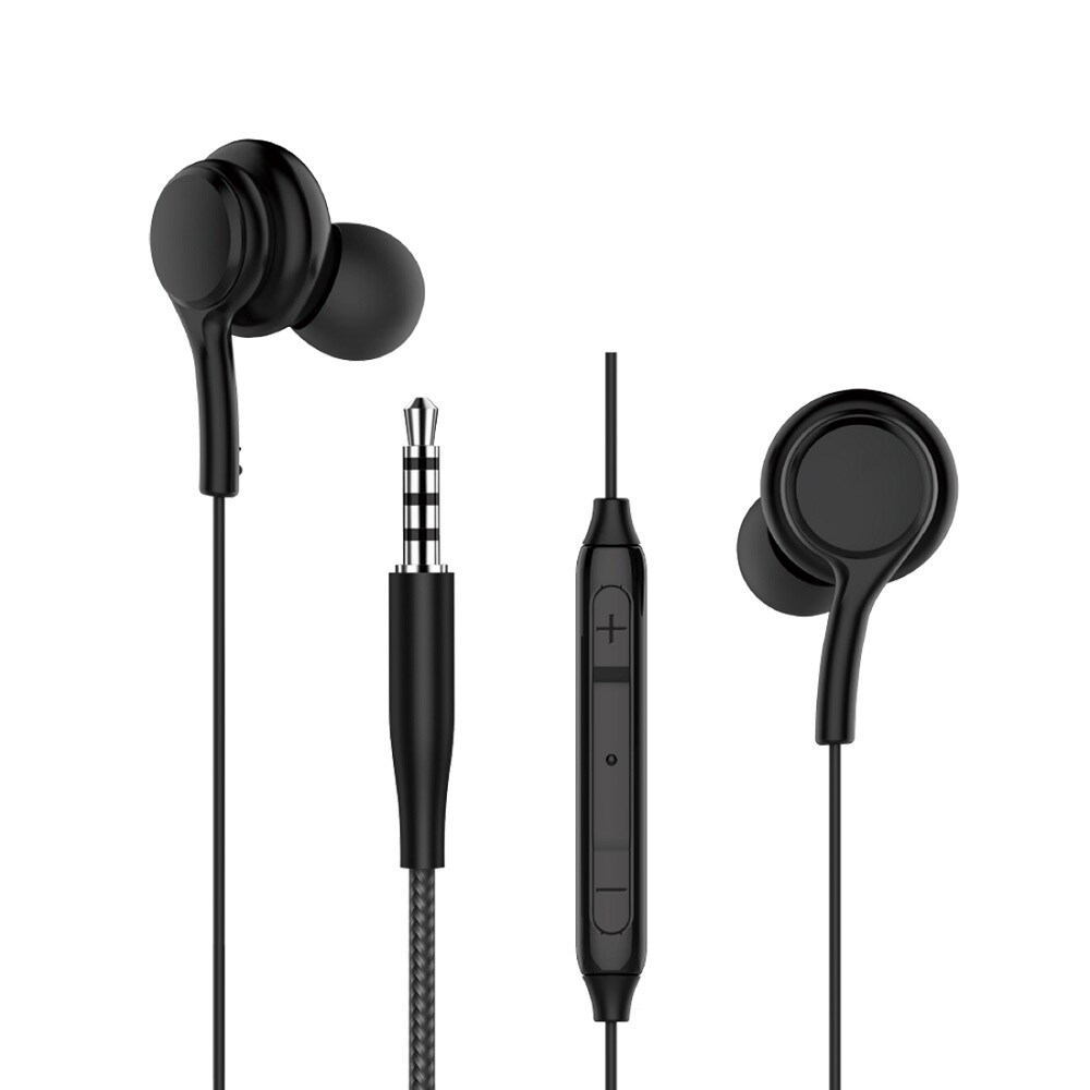 WIWU In-Ear Headset med 3,5 mm jackstik - Sort