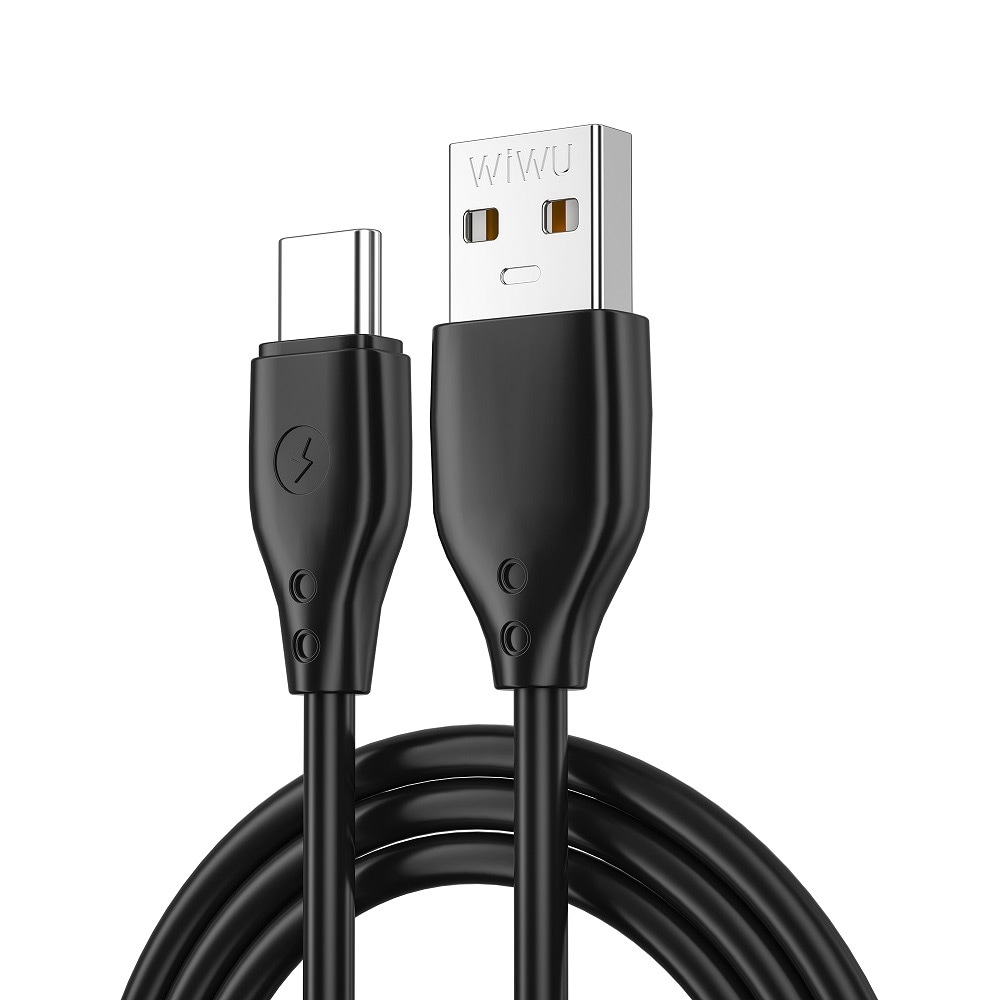 WIWU USB-kabel 2,4A USB til USB-C 1 m - sort
