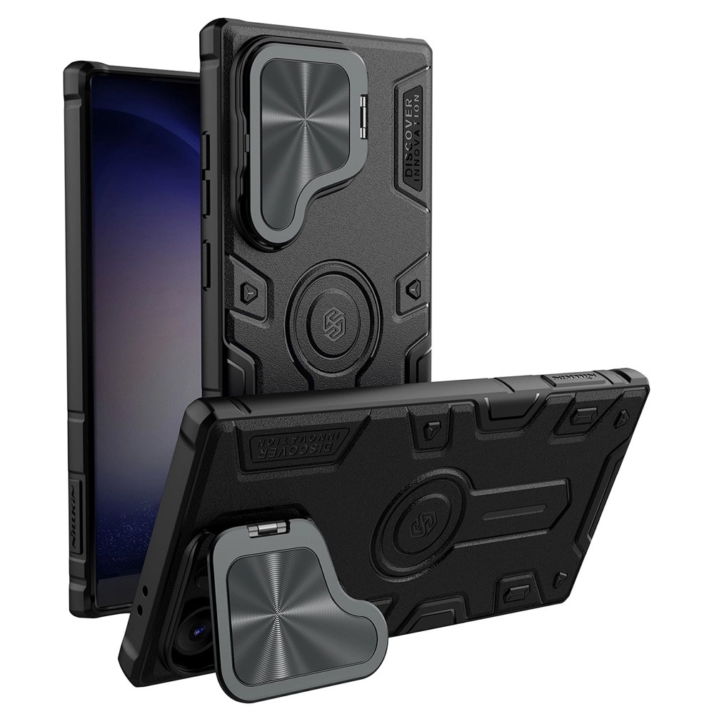 Nillkin CamShield Armor Prop Shell til Samsung Galaxy S24 Ultra - Sort
