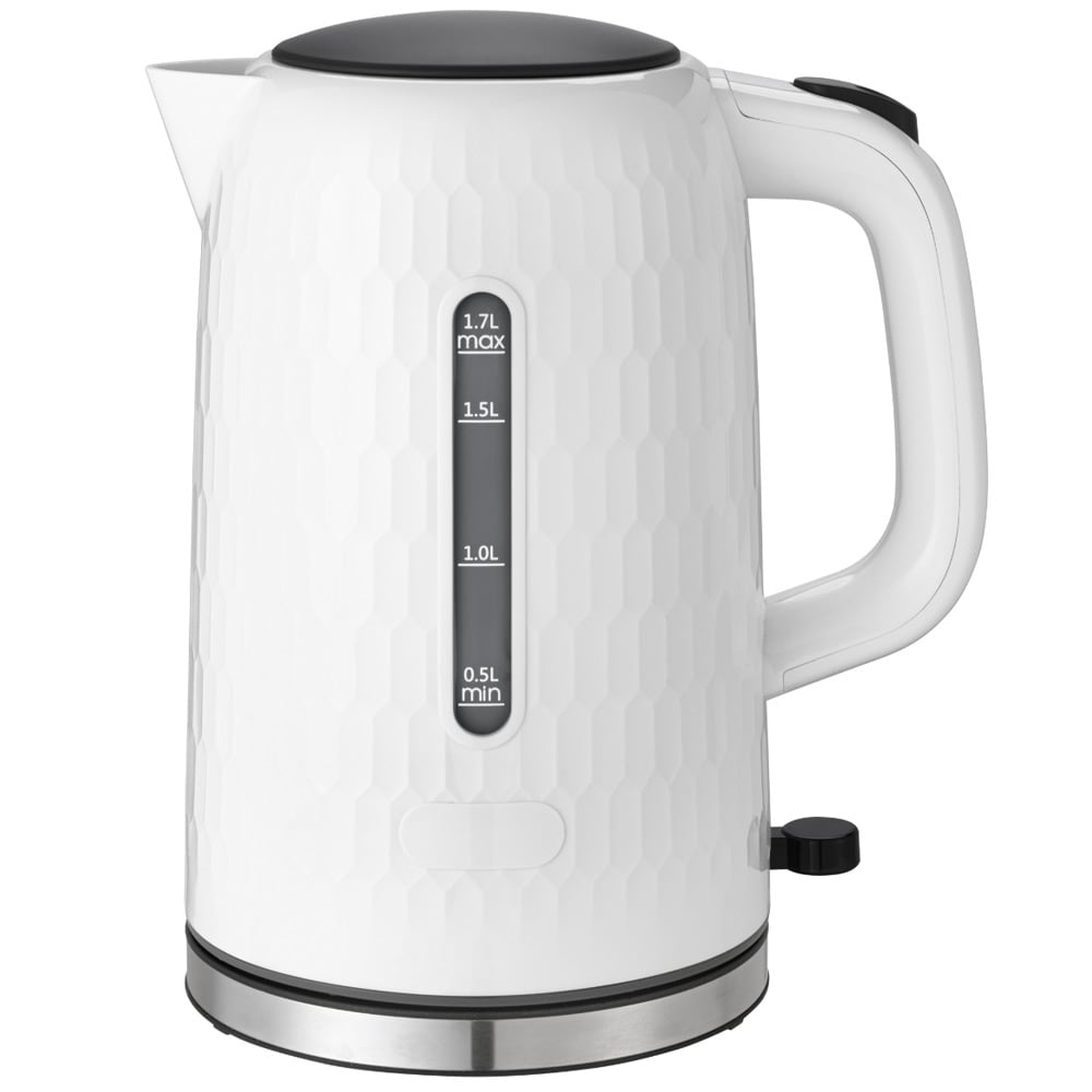 Kedel 1,7L 2200W med automatisk slukning - hvid
