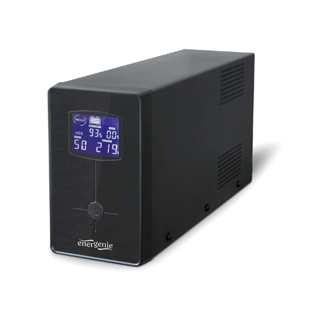 UPS-strømforsyning 850 VA med LED-display og USB