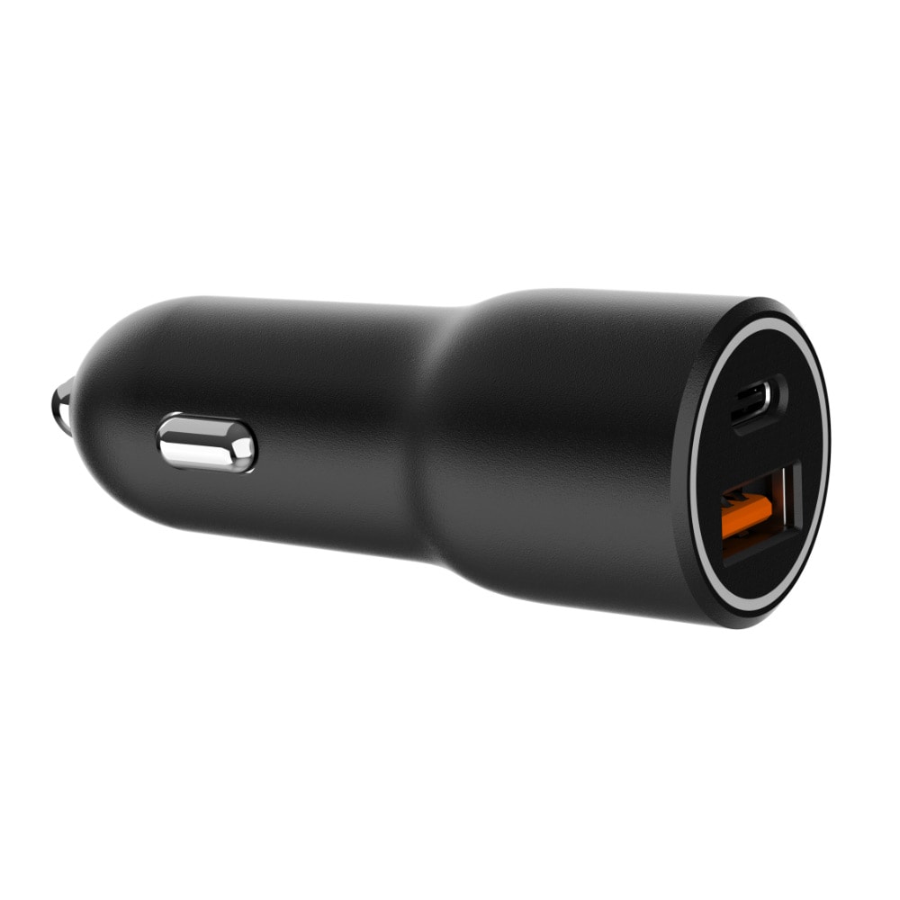 Biloplader med 20W PD USB-C og 18W QC3.0 USB