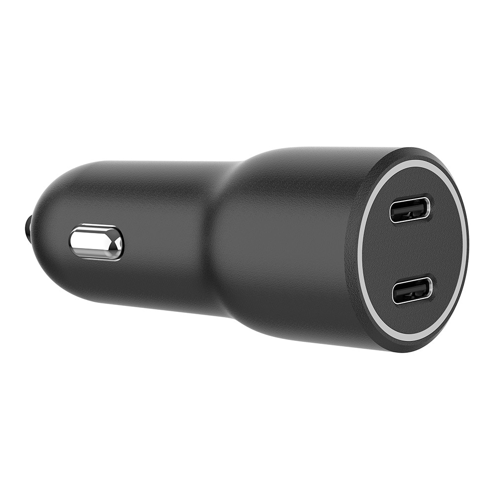 Biloplader med 2xUSB-C 20W PD