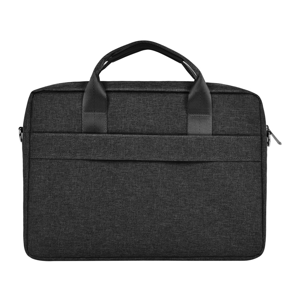 WIWU 15,6" computertaske - sort med skulderrem og lynlås