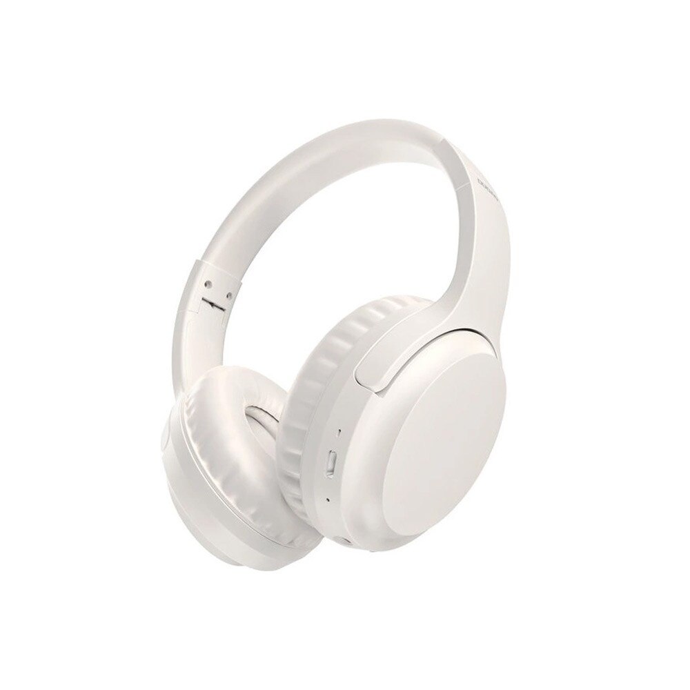 On-Ear Bluetooth-hovedtelefoner med justerbar hovedbøjle - Hvid