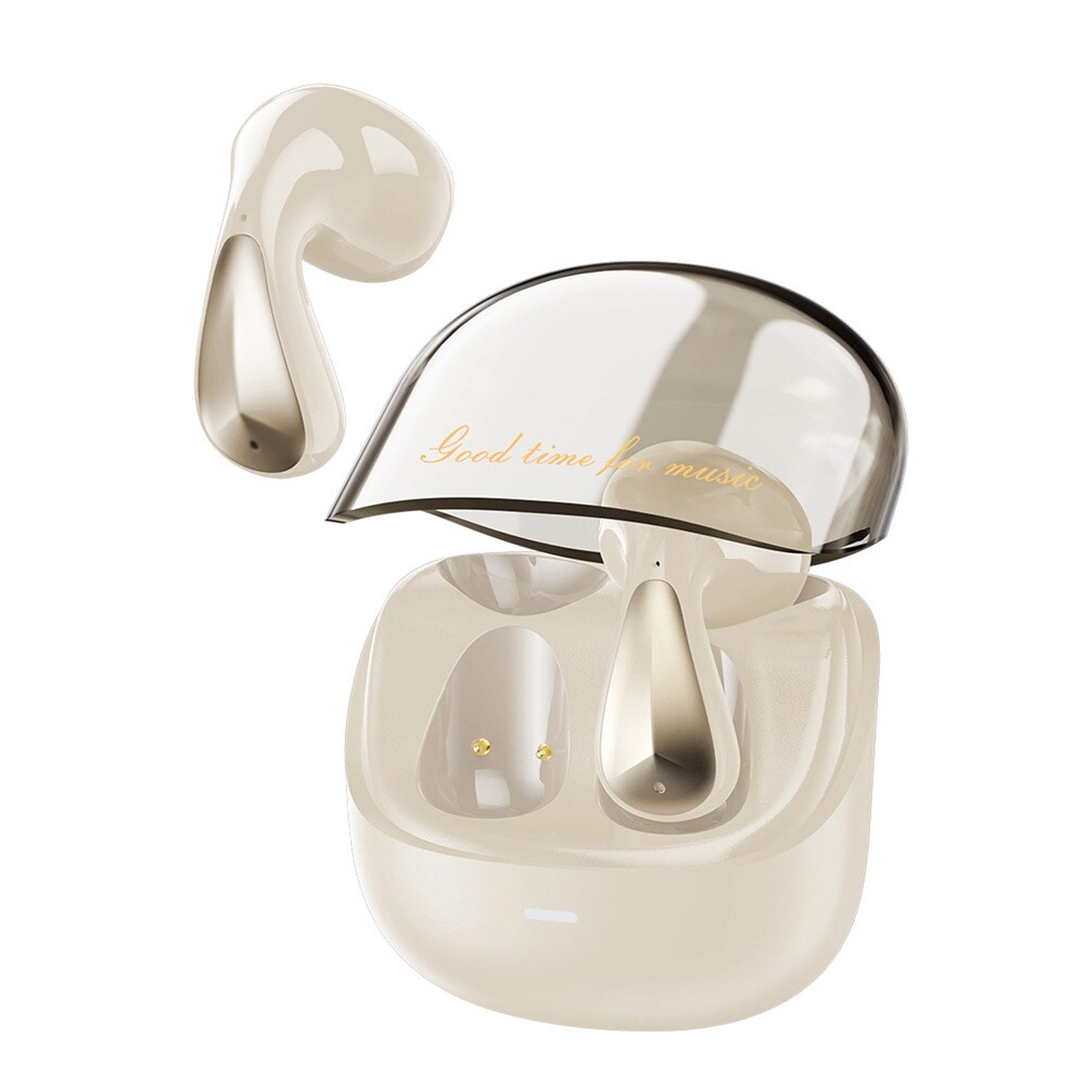 True Wireless Bluetooth-headset med 13 mm højttaler og USB-C-opladning - Hvid