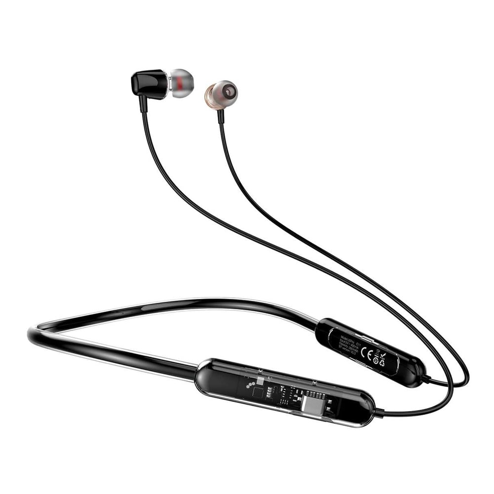 Sporty trådløst in-ear headset - sort