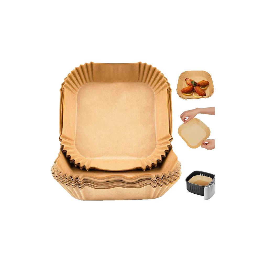 Emerio airfryer bagepapir, 50 stk. 23x23 cm - Large