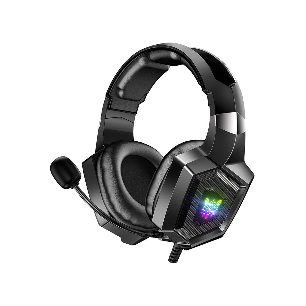 Onikuma K8 Gaming Headset med 50 mm neodymmagnet og støjreducerende mikrofon - Sort