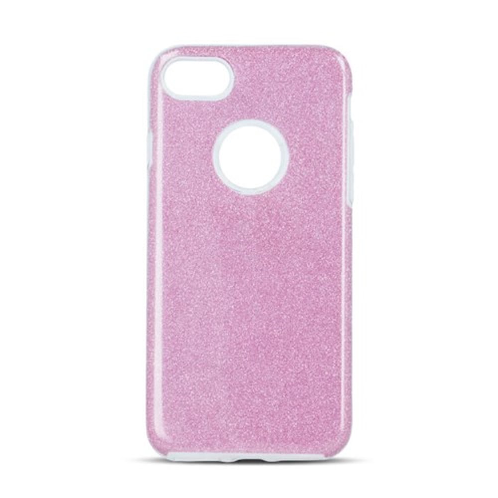 Glitrende etui til iPhone 16 Plus - Pink