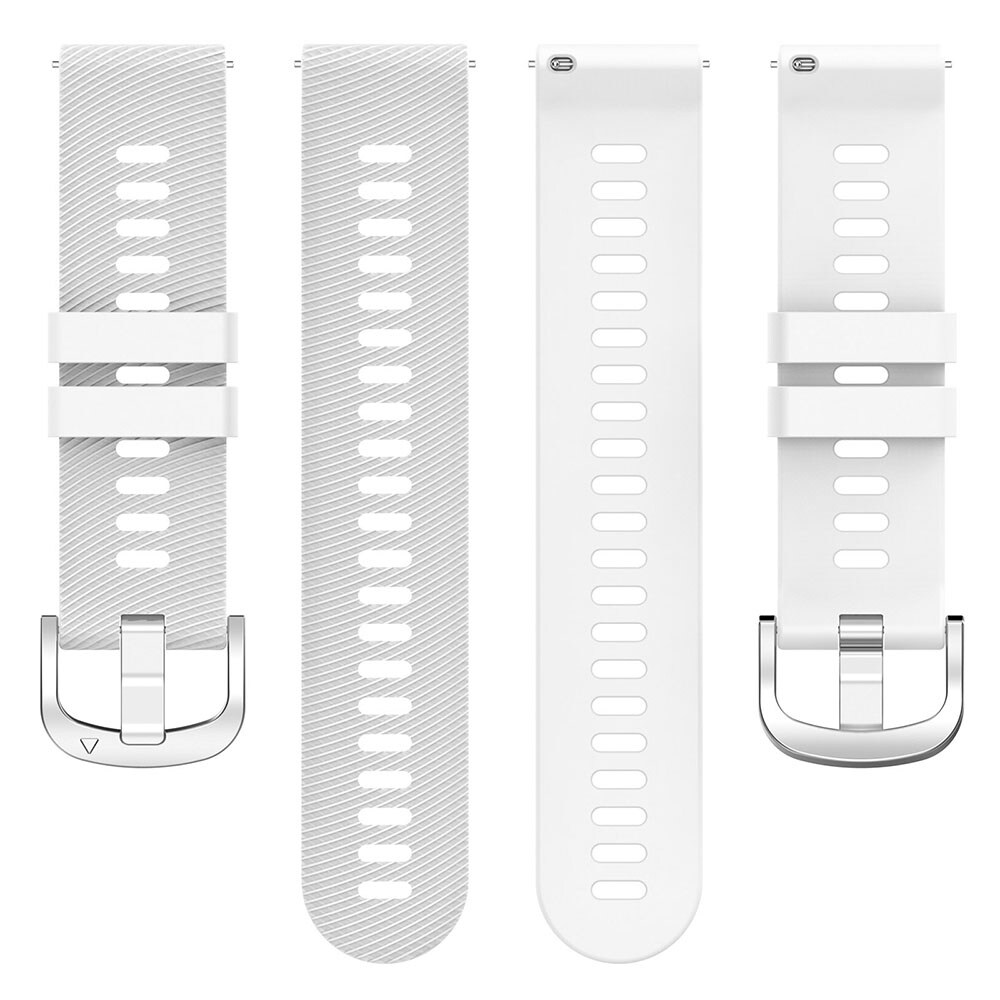 Silikonearmbånd til Garmin Forerunner 165 20mm - Hvid