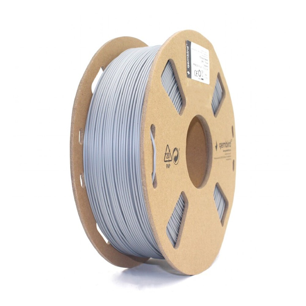 PLA Filament til 3D-printere 1,75 mm 1 kg - grå