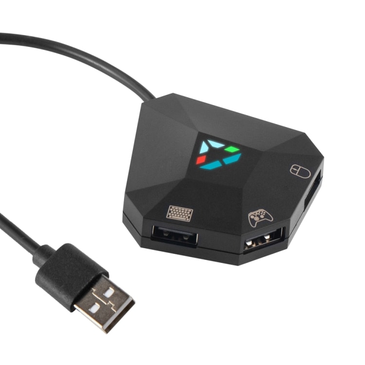 Tastatur- og museadapter kompatibel med Nintendo Switch med understøttelse af flere platforme