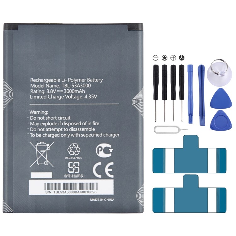Batteri TBL-53A3000 til TP-Link M7450 og M7650 WIFI Router med 3000mAh kapacitet