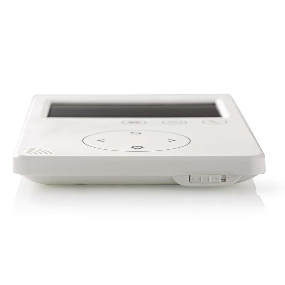 Intercom-monitor med 2-vejs kommunikation og farvedisplay, 4,3" - hvid