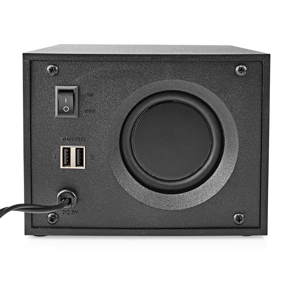 Gaming-højttalere med subwoofer og RGB-belysning