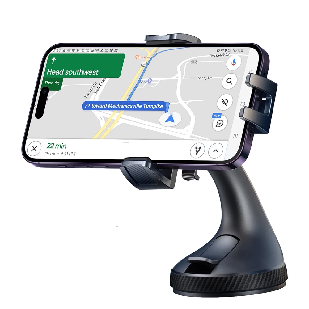 Joyroom magnetisk bilholder med sugekop til fleksibel placering - Sort