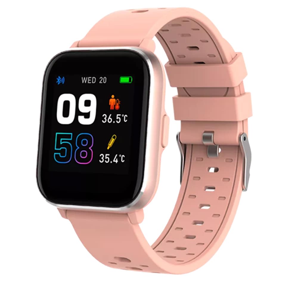 Denver SW-164 smartwatch med kropstemperatur- og pulssensor - Rose