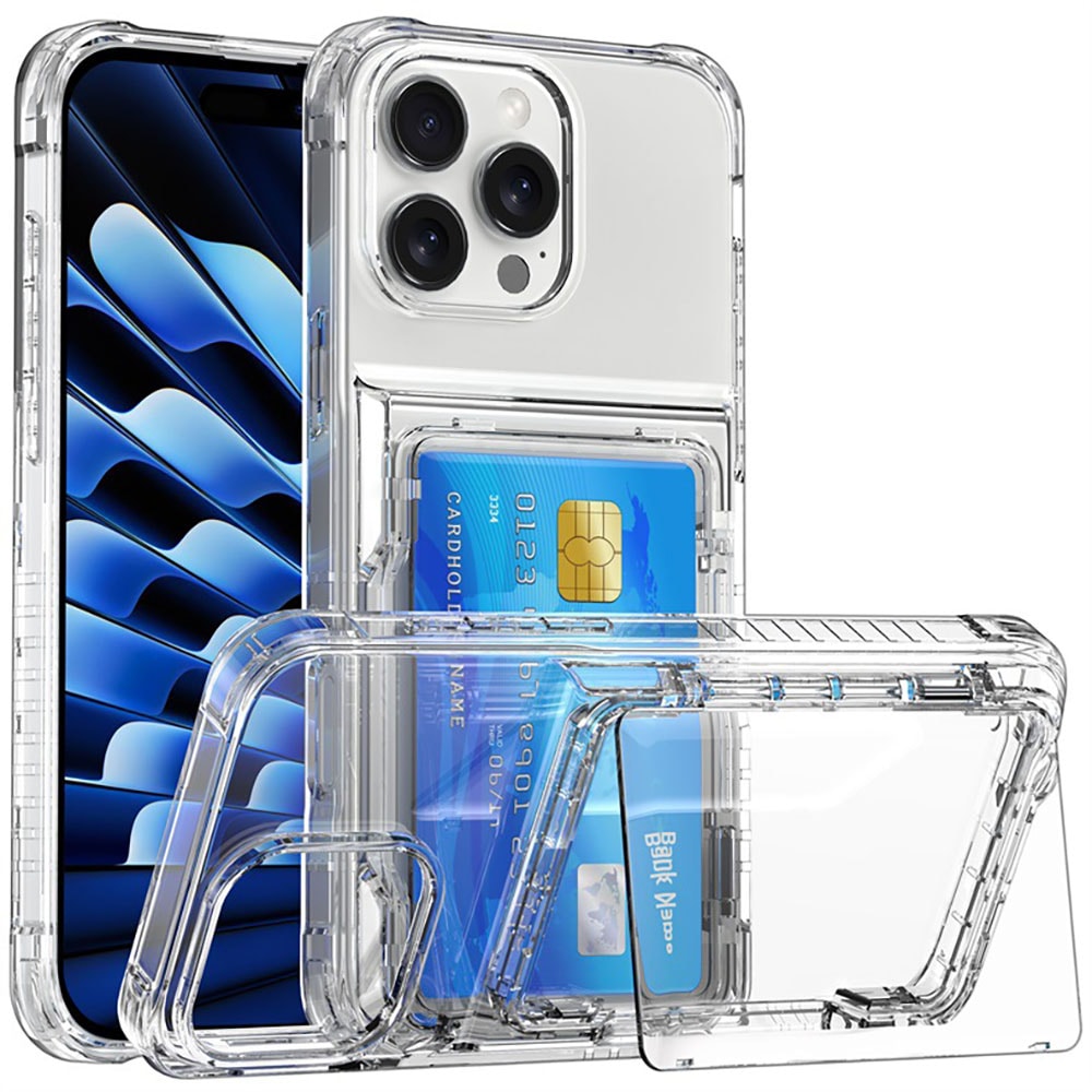 Bagcover med kortplads og stander til iPhone 14 Pro