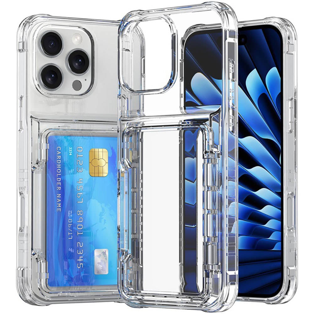 Bagcover med kortplads og stander til iPhone 13 Pro
