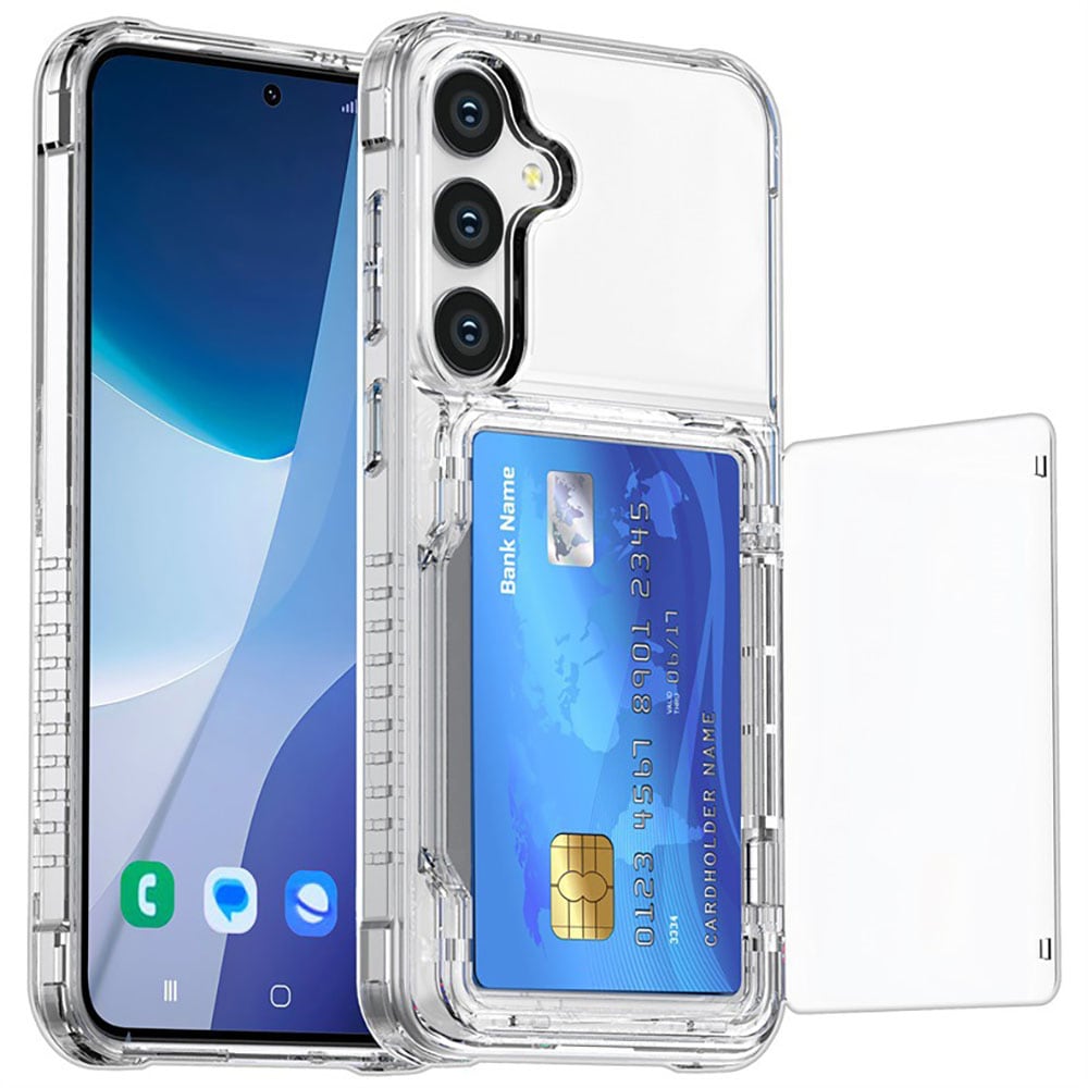 Bagcover med kortplads og stander til Samsung S23 Plus